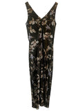 *NWT Vince Bellflower Satin Floral Sleeveless V-Neck Midi Slip Dress, Size XS