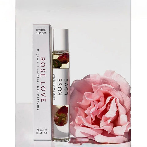 Hydra Bloom Beauty Rose Love Organic Roller Ball Perfume Oil