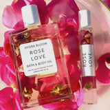 Hydra Bloom Beauty Rose Love Organic Roller Ball Perfume Oil