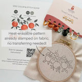 Matryoshka Shop Orange Branch Beginner Embroidery Kit
