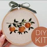 Matryoshka Shop Orange Branch Beginner Embroidery Kit