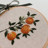 Matryoshka Shop Orange Branch Beginner Embroidery Kit
