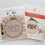 Matryoshka Shop Orange Branch Beginner Embroidery Kit