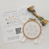 Matryoshka Shop Daisies Beginner Embroidery Kit