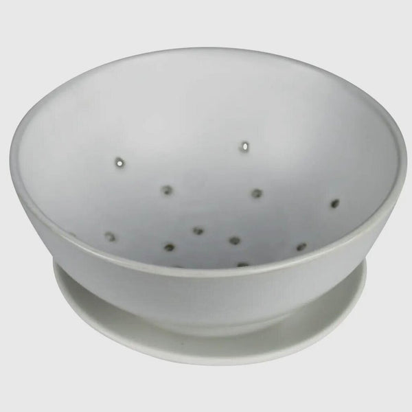 HomArt Drift Ceramic Berry Bowl & Saucer