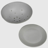 HomArt Drift Ceramic Berry Bowl & Saucer