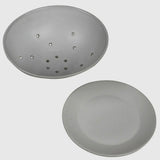 HomArt Drift Ceramic Berry Bowl & Saucer