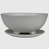 HomArt Drift Ceramic Berry Bowl & Saucer