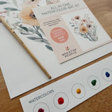 Breathe People Wildflowers Beginner Watercolor Painting Kit