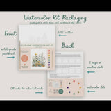 Breathe People Mushroom Forest Beginner Watercolor Painting Kit