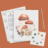 Breathe People Mushroom Forest Beginner Watercolor Painting Kit