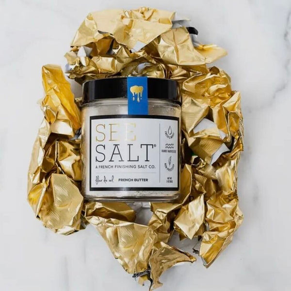 See Salt Fleur de Sel Sea Salt + French Butter, 3 oz.