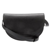 *Cuyana Double Moon Saddle Bag Pebbled Leather 2 Flap Closure Crossbody Bag