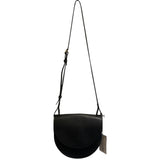 *Cuyana Double Moon Saddle Bag Pebbled Leather 2 Flap Closure Crossbody Bag