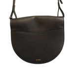 *Cuyana Double Moon Saddle Bag Pebbled Leather 2 Flap Closure Crossbody Bag