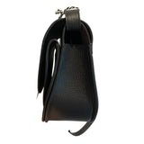 *Cuyana Double Moon Saddle Bag Pebbled Leather 2 Flap Closure Crossbody Bag