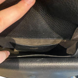 *Cuyana Double Moon Saddle Bag Pebbled Leather 2 Flap Closure Crossbody Bag