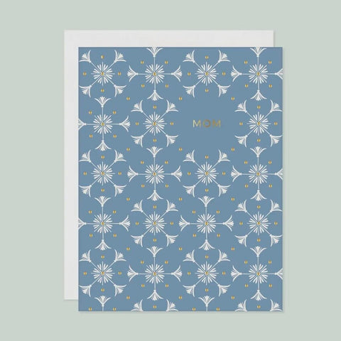 Missive Press Gold Foil Floral Deco Mom Notecard