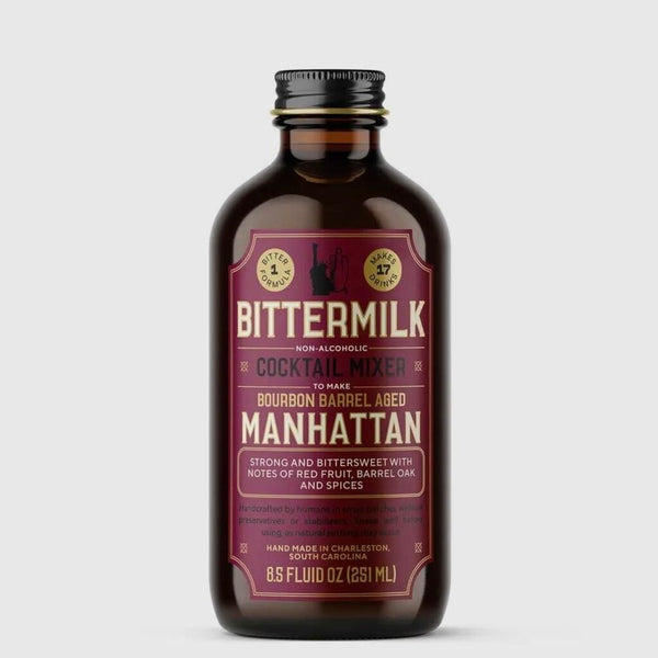 Bittermilk Bottling Co. Bourbon Barrel Aged Manhattan Cocktail Mixer
