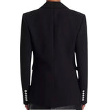 ^Veronica Beard Miller Dickey Jacket Double Breasted Crested Button Blazer, Size 10