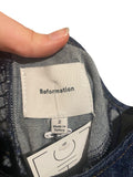 *NWT Reformation Lottie Denim Cami Scoop Drop Waist Full Mini Dress, Size 2