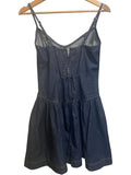 *NWT Reformation Lottie Denim Cami Scoop Drop Waist Full Mini Dress, Size 2