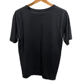 *Saint Laurent Cotton Jersey Small Printed Logo Short Sleeve Round Neck Tee Shirt Top, Size L