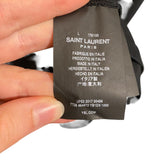 *Saint Laurent Cotton Jersey Small Printed Logo Short Sleeve Round Neck Tee Shirt Top, Size L