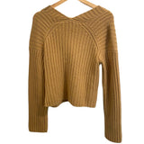 *NWT Vince Chunky Ribbed Wool & Cashmere Button-Up Boyfriend Cardigan, Size L