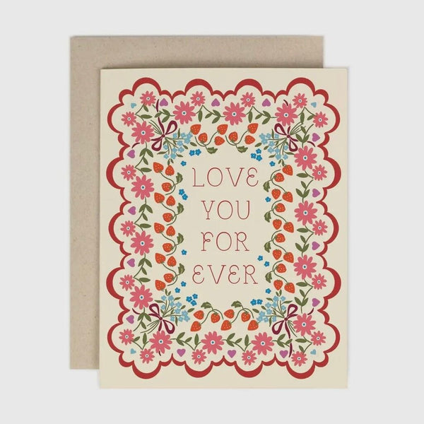 Amy Heitman Love You Forever Floral Berries Notecard