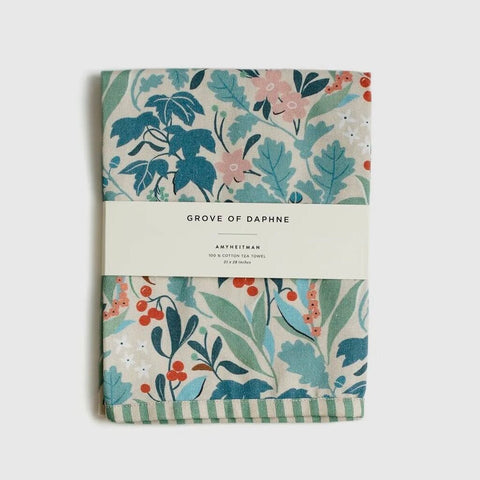 Amy Heitman Grove of Daphne Floral Tea Towel