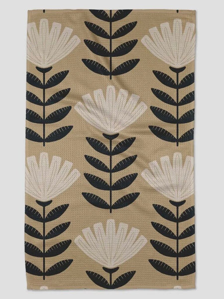 Geometry Gloria Giant Block Floral Tea Towel