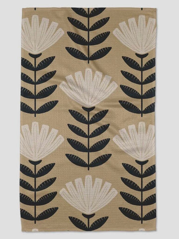Geometry Gloria Giant Block Floral Tea Towel