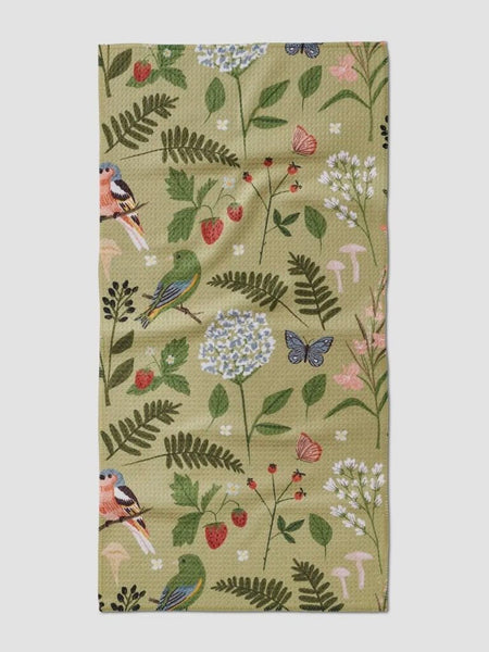 Geometry Good Green Earth Bar Towel