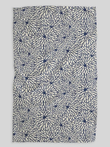 Geometry Jar Jar Outline Floral Tea Towel