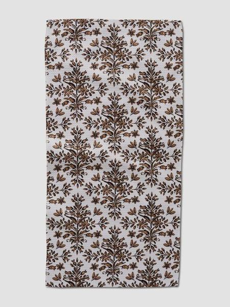 Geometry Rustic Lacy Tile Floral Bar Towel