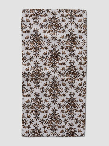 Geometry Rustic Lacy Tile Floral Bar Towel