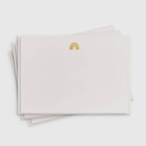 Dahlia Press Gold Rainbow Letterpress Boxed Flat Note Cards
