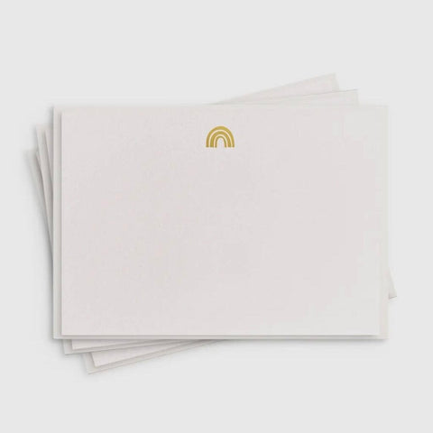 Dahlia Press Gold Rainbow Letterpress Boxed Flat Note Cards