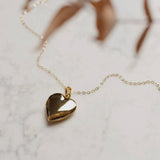 Adorn 512 14K Gold Fill Heart Locket & Chain 18" Necklace