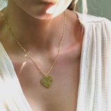 The Silver Wren 18K Gold-Fill Heart Rays Charm Chain 20" Necklace