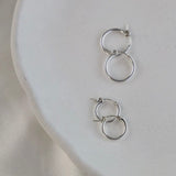 Katie Waltman Medium 14K Sterling Silver Standard Hoop Earrings