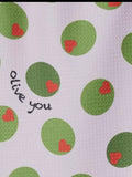 Geometry Olive You Bar Towel