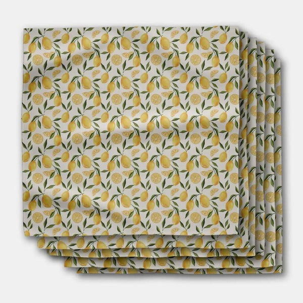 Geometry Limoncello Dinner Napkins, Set of 6