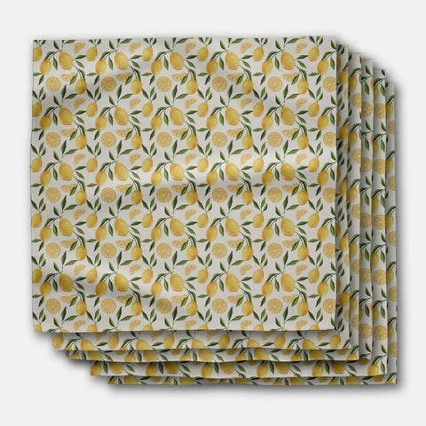 Geometry Limoncello Dinner Napkins, Set of 6
