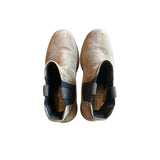 *Brunello Cucinelli Suede & Monili Bead Embellished Lug Sole Low Shaft Chelsea Boots, Size 37