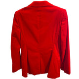 *Theory Cinched Blazer Stretch Velvet Notch Lapel Single Button Jacket, Size 8