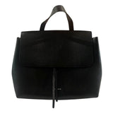 *Mansur Gavriel Lady Saffiano Leather Drawstring Top Flap Closure Crossbody Satchel Bag