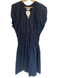 *NWT Brochu Walker Mina Cap Sleeve Split V-Neck Smocked Waist Mini Dress, Size S