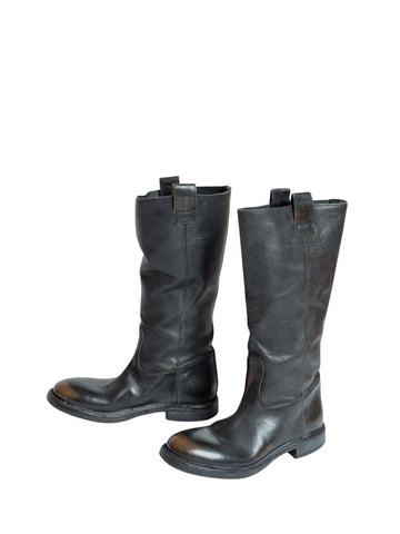 *MOMA Minsk Cusna Vintage Leather Intentionally Distressed Pull-On Tall Boot w/Box, Size 38